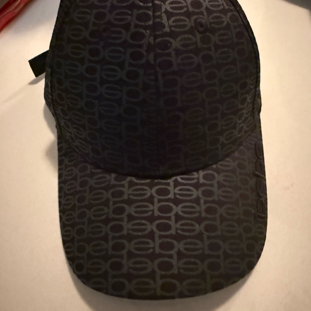 bebe Black Logo Cap